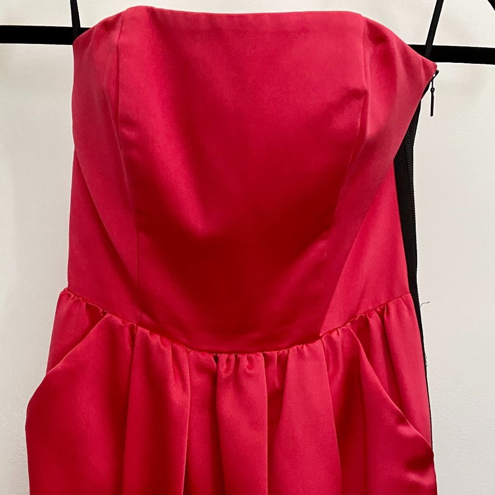 Rachel Roy Strapless Satin Dress